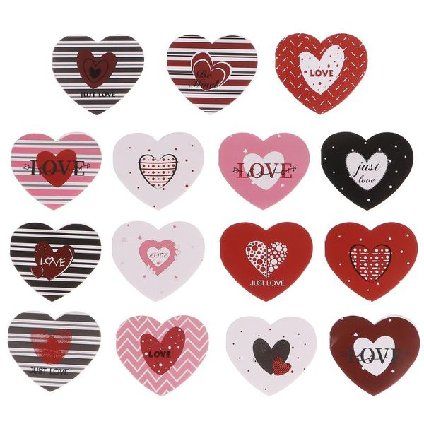 

120pcs heart shaped message cards valentine's day cards paper greeting