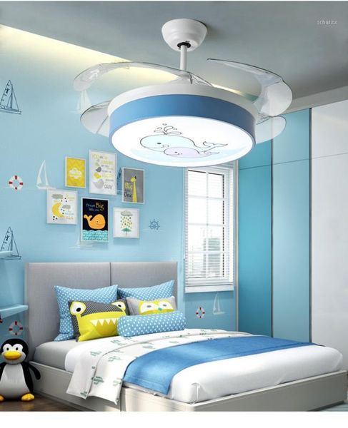 

children's modern ceiling fan led invisible ceiling fans light bedroom fan lamp cartoon fans with lights1