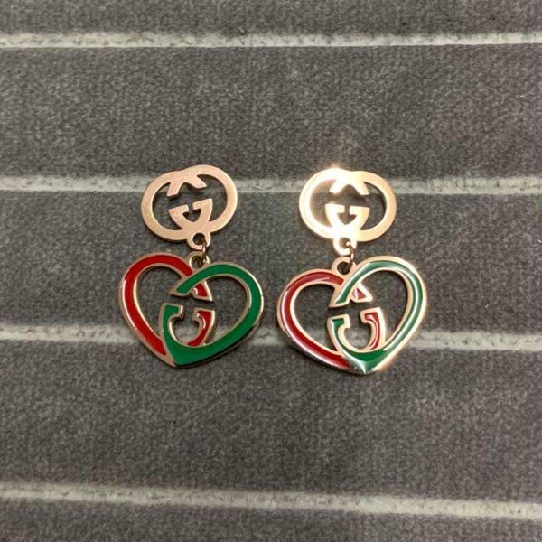 

rose gold color heart pendant dorp oil women earrings stainless steel ear studs rose gold classic design stud earrings for party gifts, Golden;silver