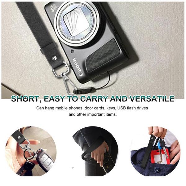 

pu mobile phone strap lanyards leather straps for keys id card gym mobile phone straps usb badge holder diy hang ro jllmlo