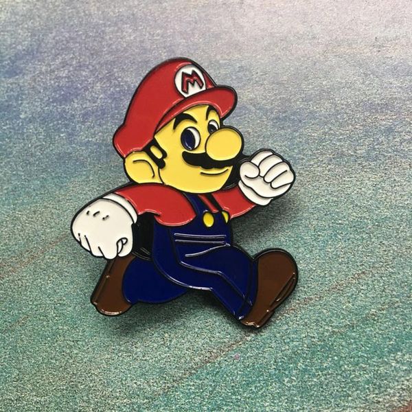 

super mario bros эмаль броши для коллекции, Gray