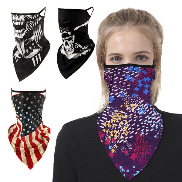 

3d magic headband face scarf paisley print ring neck scarves ear cover windproof bicycle men women bandana neckerchief, Blue;gray