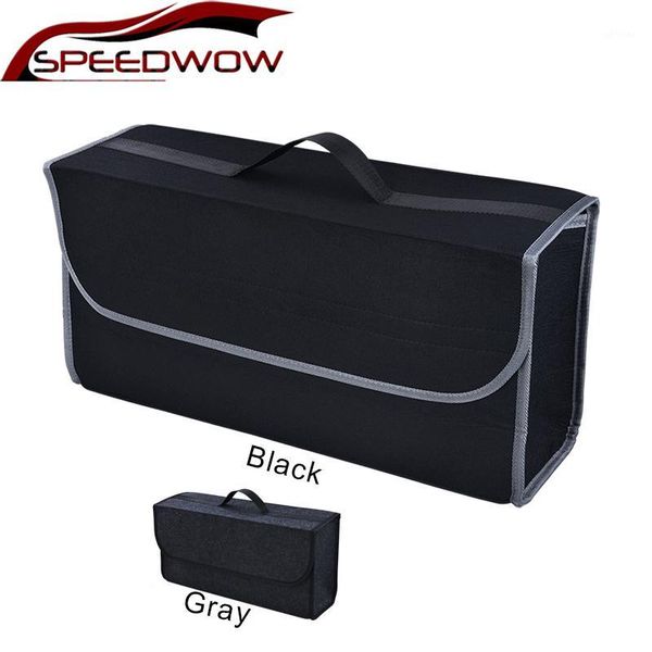 

speedwow car trunk organizer car soft felt storage box cargo container box trunk bag stowing tidying holder multi-pocket1