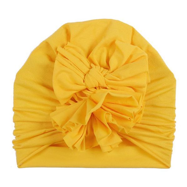 

11 colors baby hat for girls bows turban hats infant pgraphy props cotton kids beanie baby cap accessories child qyllpp, Yellow