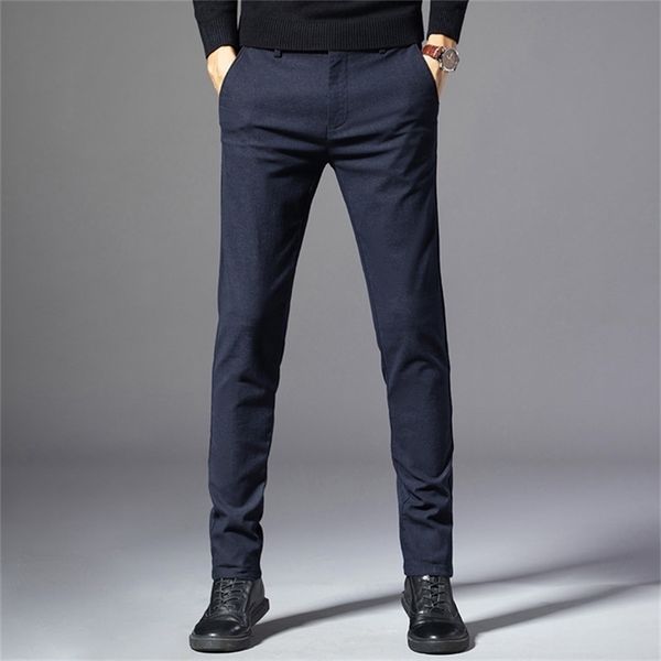 

new winter autumn men's cotton casual long mens pants 201222, Black
