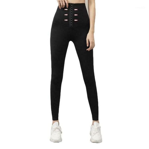 

women's pants & capris women stretchy high waist corset comfortable elasticity body shaper skinny fitness leggings-wt1, Black;white