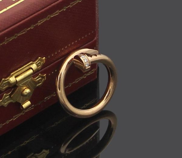 

steel with diamond ring lovers titanium nail grain11, Silver