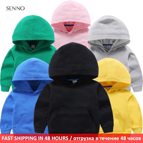 

kids hoodies black plain coat cotton boys hoodie sweatshirt girl hooded sweatshirts teenage school clothing 2-10y