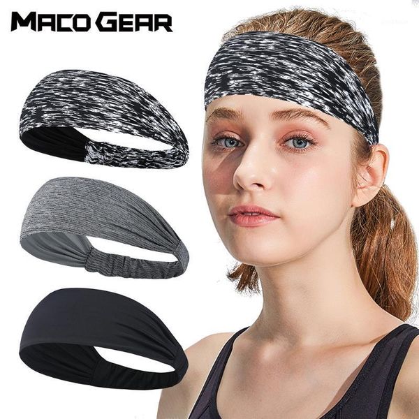 

sweatband men girl absorbent sweat running headband sport head band hair bandage elastic bike jogging badminton yoga gym fitness1, Yellow;black