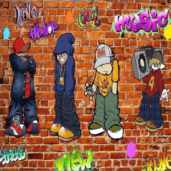 

milofi huge original modern street graffiti character background wall paper1