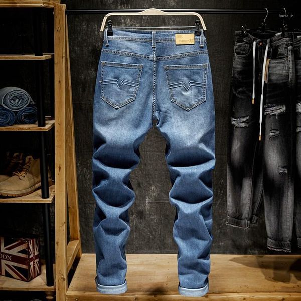 

brand men jeans size 28 to 40 blue stretch denim slim fit men jean for man pants trousers jeans distressed1