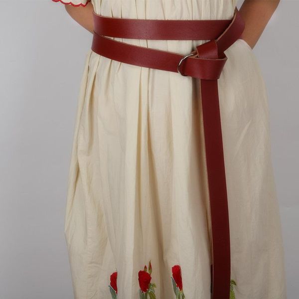 

235cm wide long loop tie кольцо пояс двойной wrap средневековая из натуральной кожи костюм меч аксессуар для мужчин viking knight larp, Black;brown