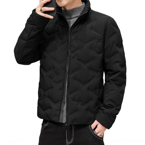 

tjv0 fall-2016 winter jacket men new down down jackets cotton blend mens male winter jackets and hombre camperas coats jaqueta masculina cas, Black
