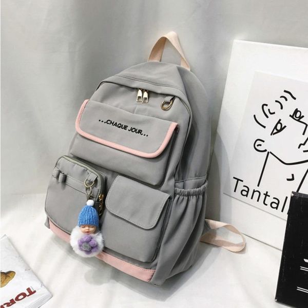 

female large school bag for teenage girls 2020 nylon travel backpack women mochilas sac a dos ladie laprucksack men bag pack