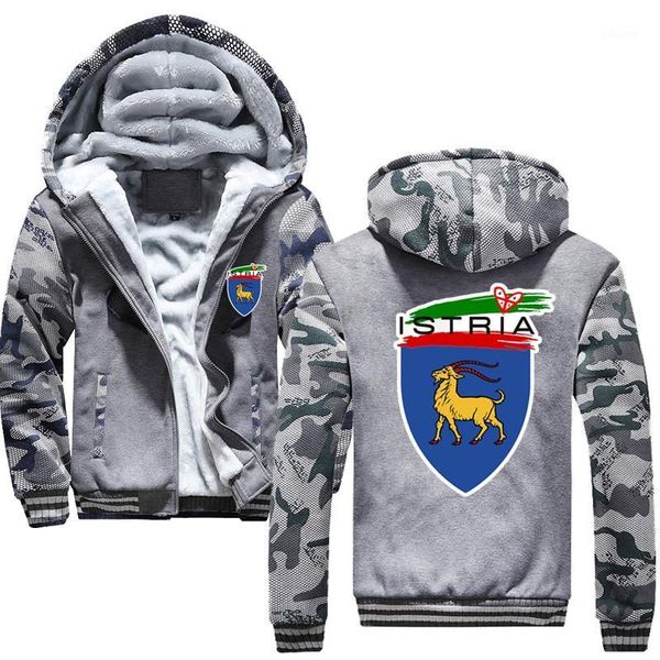

winter hoody men's omaggio istriano long hoodies zipper thicken jackets male jacket cotton fleece warm streetwear coat1, Black
