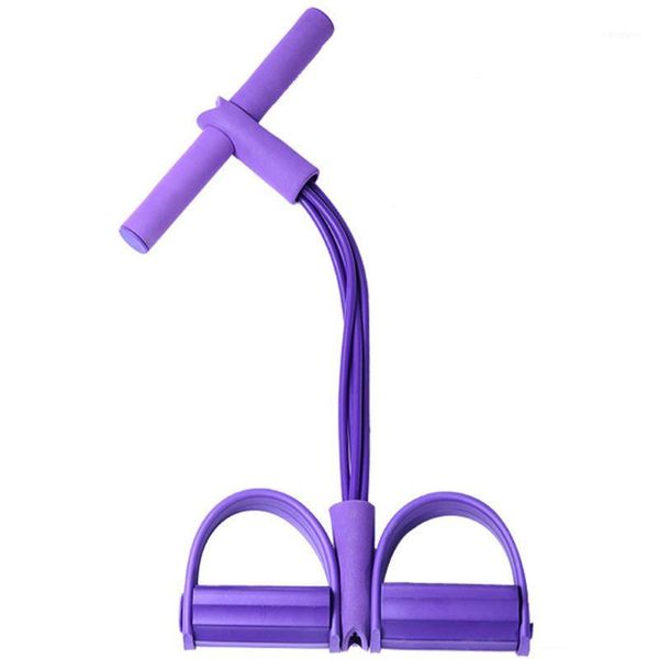

resistance bands sport elastic tapes four band sit-up assist fitness 4 tube expander pull rope pedal exercise equipment for yoga pilat1