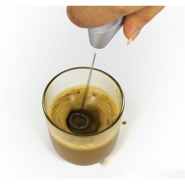 

handheld stainless steel coffee milk frother foamer drink electric whisk mixer battery operated kitchen egg beater sti jllblv mywjqq