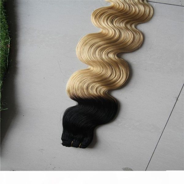 

t1 613 цвет indian body wave пучки волос 100% человеческих волос weave 10-30 inchs double wefr virgin hair extension, Black