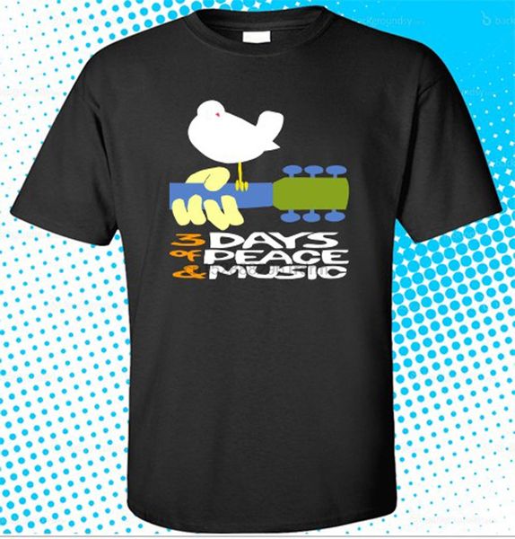

2018 summer style woodstock music festival 3 days of peace music mens black t shirt size s 3xl tees sport hooded sweatshirt hoodie