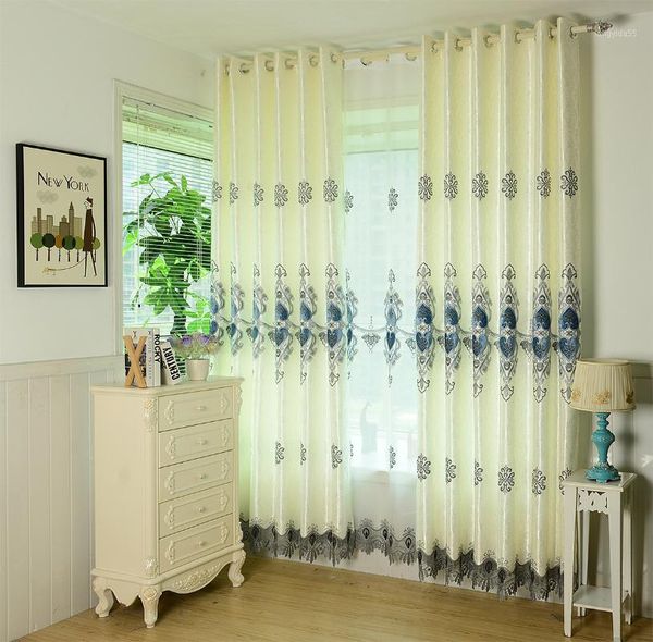 

new product: quiet, quiet, time, exquisite embroidery and jacquard curtains for living dining room bedroom.1