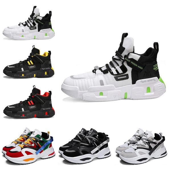 

mens platform shoes dad shoes color black white red beige fashion mens runner trainers sports sneakers size 39-44