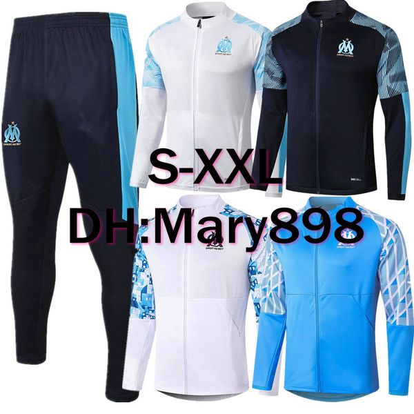 

super good quality 2020 olympique de marseille soccer sets/tracksuits 2020 payet l.gustavo thauvin marseille training wear s, Black