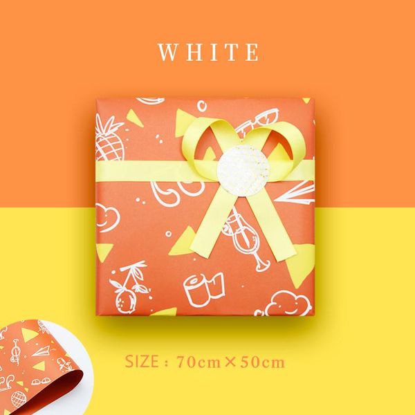 

2 шт. упаковочная бумага 2020 оригинальный дизайн рождественские музыкальные соки пицца двухсторонняя подарочная упаковка бумаги origami 507