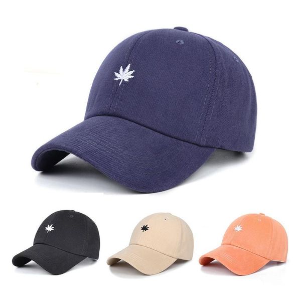 

2021 baseball cap men women charm leaf baseball cap avoid outdoor sun adjustable travel hat bone hat, Blue;gray