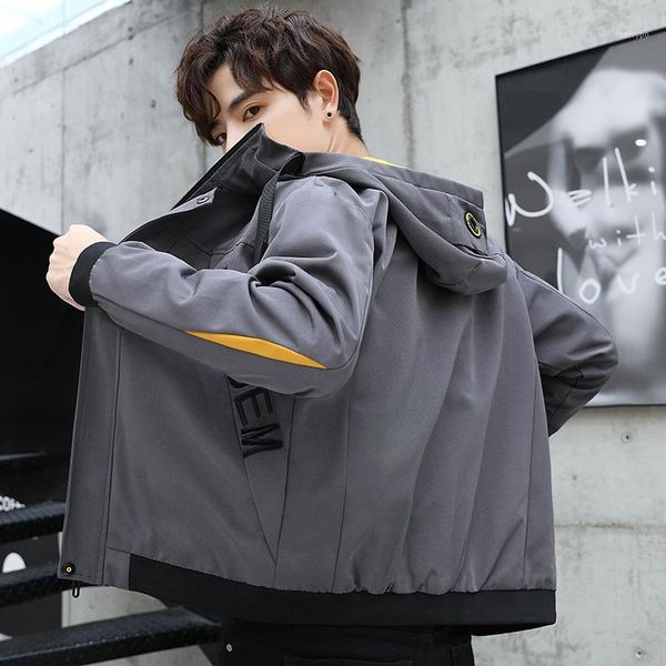 

men jacket spring and autumn korean-style tooling jacket sports autumn fashion loose mens1, Black;brown