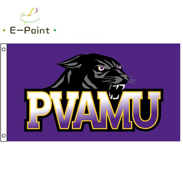 NCAA Prairie View AM Panthers-Flagge, 90 cm x 150 cm, Polyester-Flagge, Banner-Dekoration, fliegende Hausgarten-Flagge, festliche Geschenke