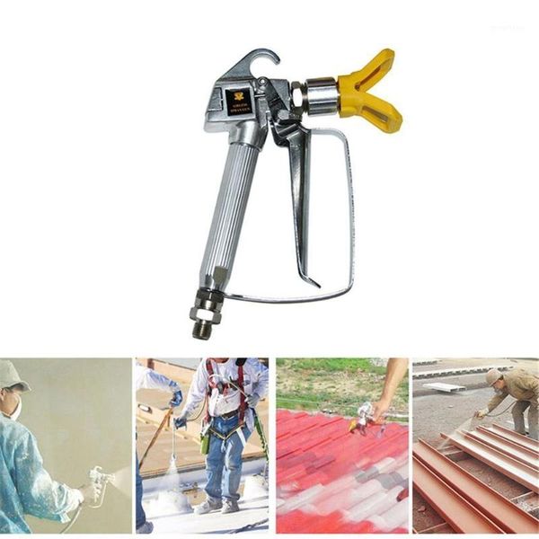 

3600psi high pressure airless paint spray gun airbrush + 517 spray tip + nozzle guard for wagner titan pump spraying machine1