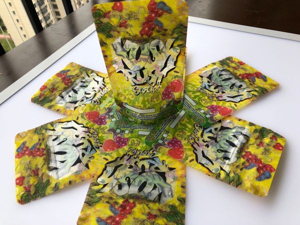 

child resistant exotic herb dry kush resealable packaging zipper 3.5 major smell rush mylar grams poush league proof bag bbyaq nana_shop, Pink;blue