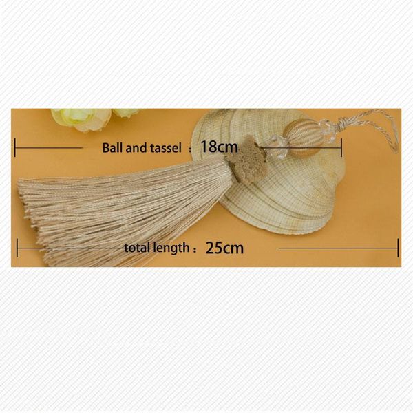 

wholesale 6pcs lot 12cm tassel with hanging rope silk sewing tassels trim decorative key tassel for curtains home decoration h jllnaz