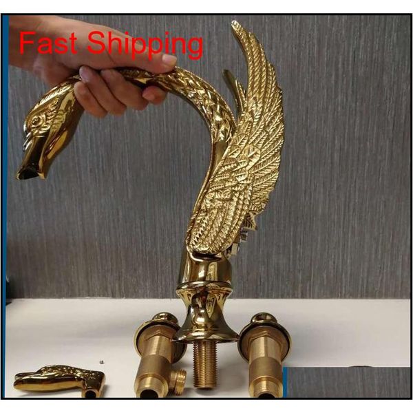 

luxury golden brass bathroom basin faucet dual handles s qylfuo homes2011