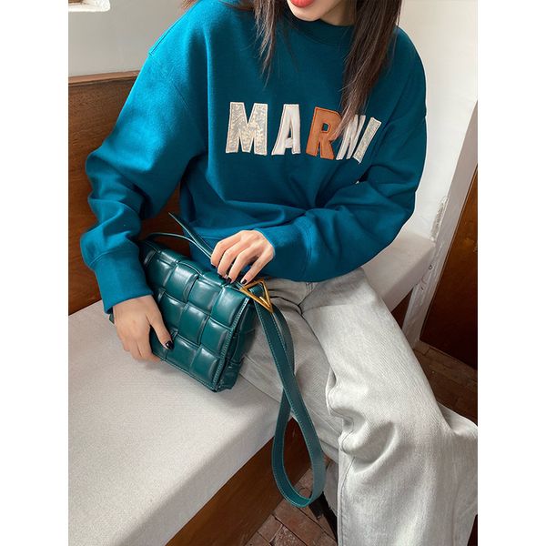 

luckyyy 2021 весна новый напечатанный свитер для женщин, Black