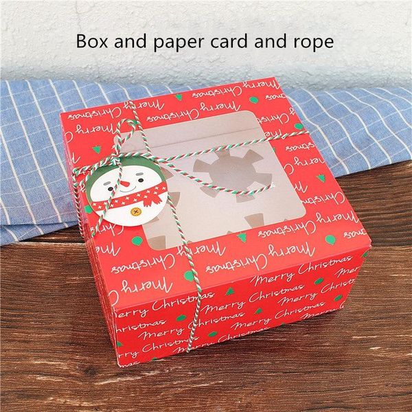

stobag 10pcs merry christmas cupcake boxes nougat chocolate cake decorating supplies event party diy handmade gift package wmtyfk bdesybag