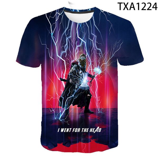 

boy girl thor summer cool 3d print shirts hippie aesthetic horror men clothing