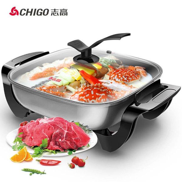 

electric skillets skillet pot household multi-function frying pan cooker non-stick