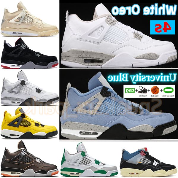 

shoes white oreo xsail university blue 4s 4 men women basketball bred fire red paris black cat sp taupe haze sneakers trainers