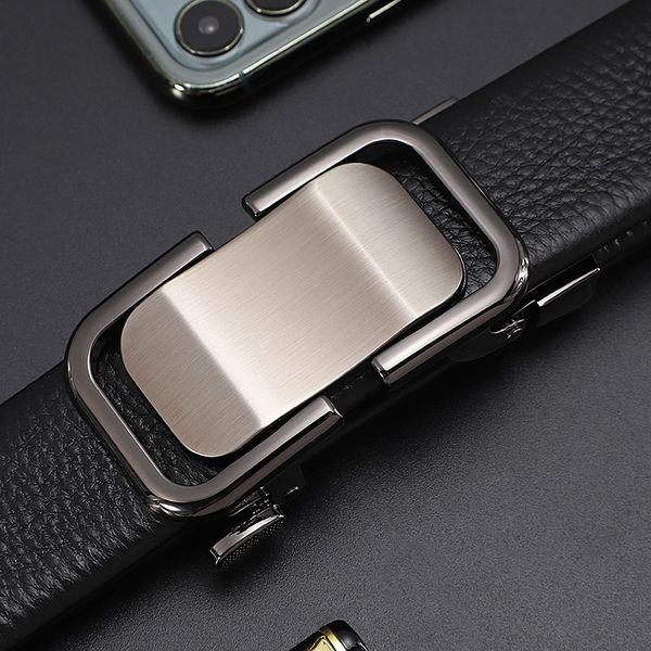 

l5o77 fashion trendy men's auto business casual leather fashion leather trendy auto business casualbelt men's belt ffkzy, Black;brown