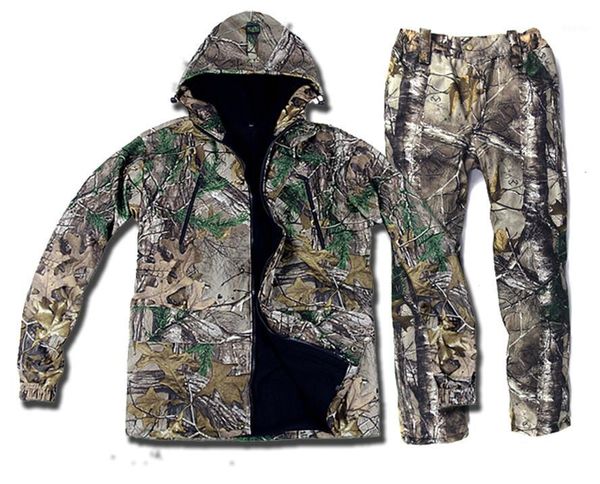 

autumn winter warm hunting clothes bird watching fishing cloth outdoor bionic camo ghillie suit sniper hunting camouflage cloth1