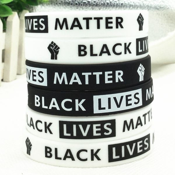 

black lives matter wristband silicone bracelet blm i can't breathe rubber bracelets wristband bangle party favor gift ljjp99