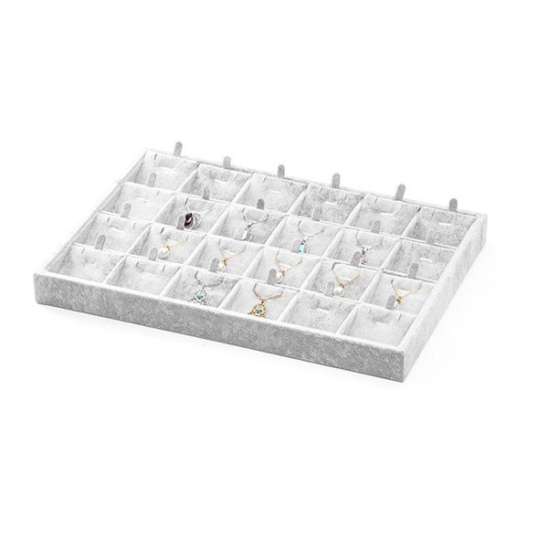 

24 slots velvet hanging necklace pendant stud earrings chain bracelet necklace display stand board jewelry holder rack/shelf/box, Pink;blue