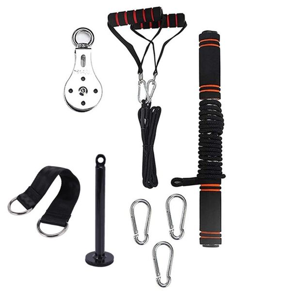 

forearm wrist roller trainer arm strength training exerciser with heavy duty pulley system for arm training fitness