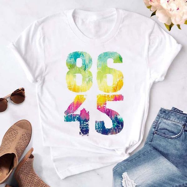 

oversize t shirt tie dye color love heart print graphic t-shirts doodling streetwear tees women harajuku 90s summer casual, White