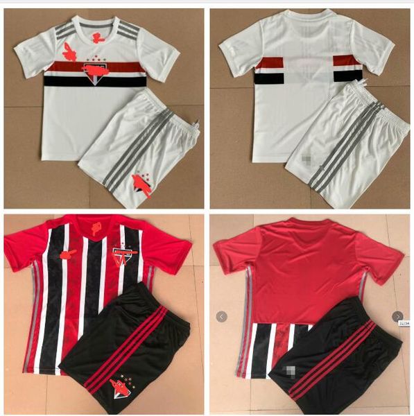 

2020 2021 sao paulo fc dani alves white soccer jerseys pablo camisas de futebol kids helinho camiseta de fútbol conmebol libertadores shirts, Black;yellow