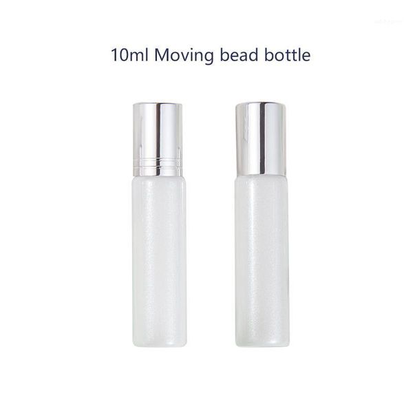 

storage bottles & jars 10pieces/lot 10ml eye cream vial perfume bottle portable refillable with roll-on empty essential oils case for travel