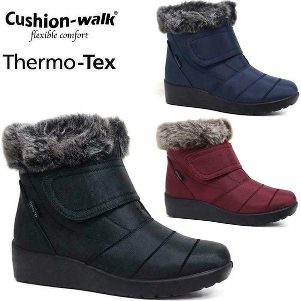 

boots women waterproof snow female plush winter warm ankle botas mujer shoes woman plus size 431, Black