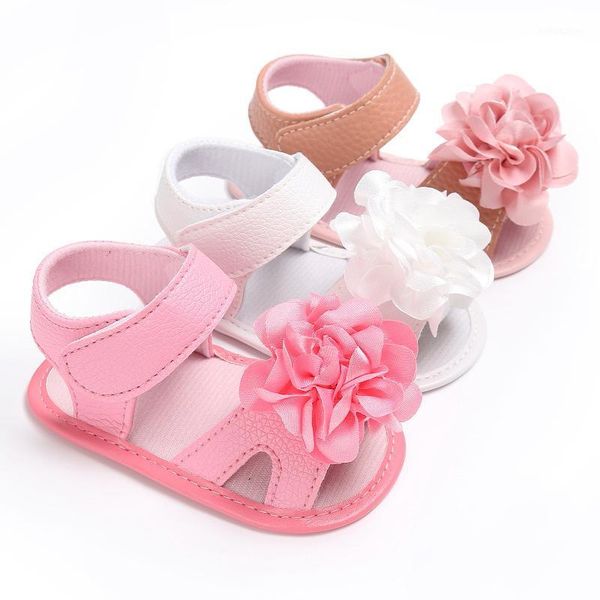 

first walkers born toddler baby girl non-slip solid color flower princess shoes toddler1