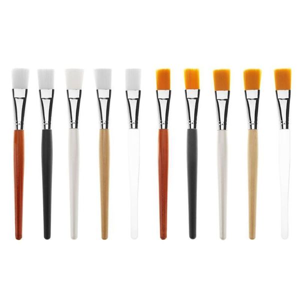 

1pc facial mask brush wood handle mud cream cheek eyeshadow makeup beauty chris tools diy foundation brushes soft synthetic hair